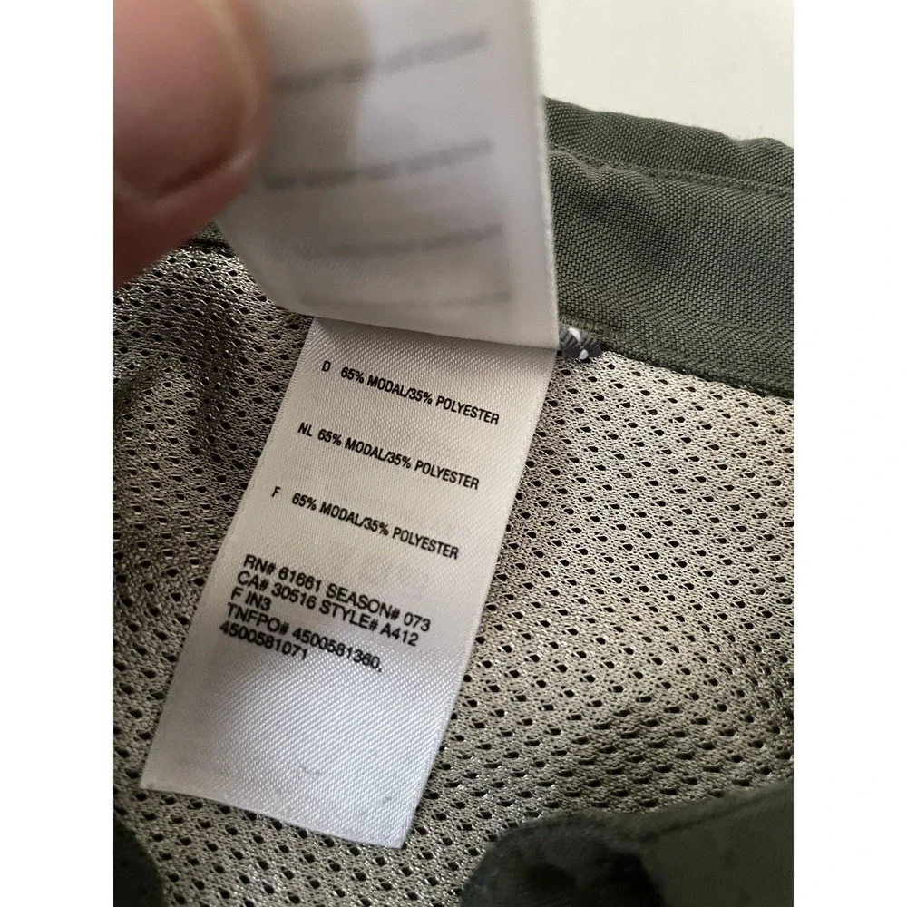 Vintage The North Face Adult Large L Front Pocket Button Down Shirt‎ Men Green